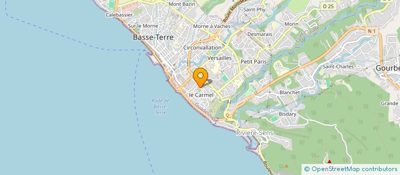 localisation de l'entreprise MADAME NADINE MIDONET à BASSE-TERRE