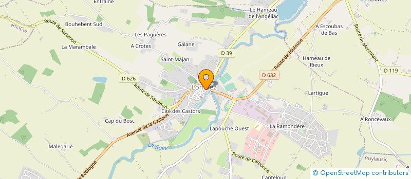 localisation de l'entreprise MADAME NADINE MIRIEM PERISSE à LOMBEZ