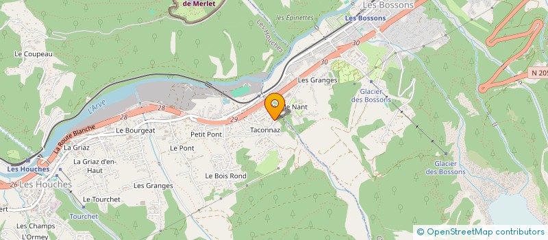 localisation de l'entreprise MADAME NADINE MOGGINO  LES HOUCHES