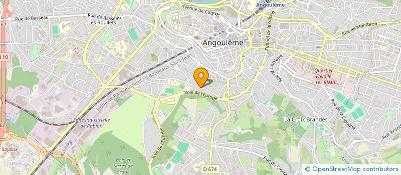 localisation de l'entreprise MADAME NADINE MONTAGNON à ANGOULEME