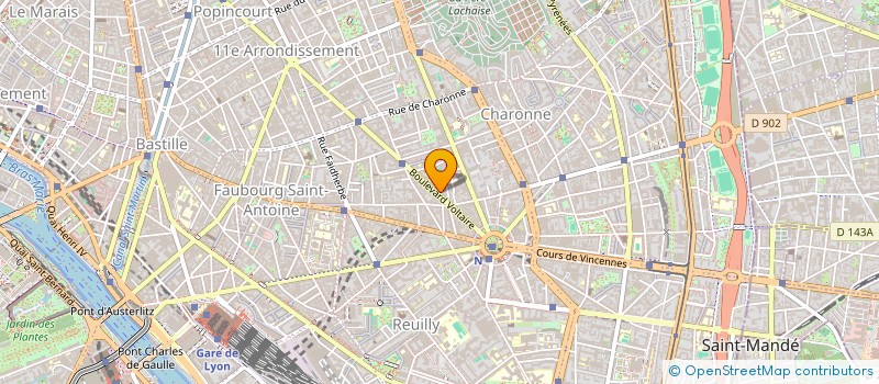 localisation de l'entreprise MADAME NADINE MONTHE WANDJIE  PARIS