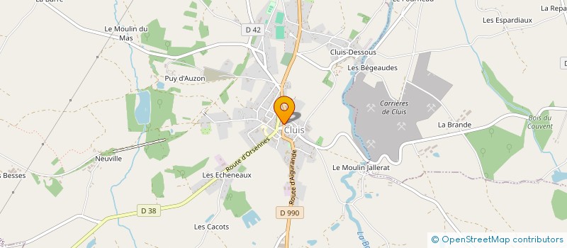 localisation de l'entreprise MADAME NADINE MOREAU à CLUIS