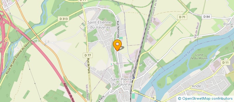 localisation de l'entreprise MADAME NADINE MOREL  SAINT-ETIENNE-DU-VAUVRAY