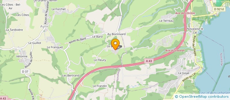 localisation de l'entreprise MADAME NADINE MORET  NOVALAISE