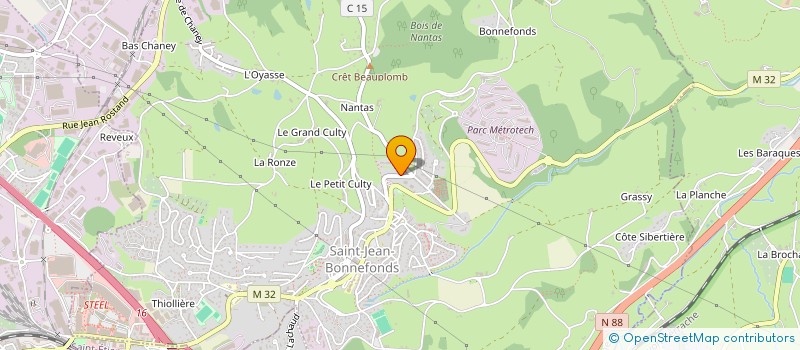 localisation de l'entreprise MADAME NADINE MOURIER  SAINT-JEAN-BONNEFONDS