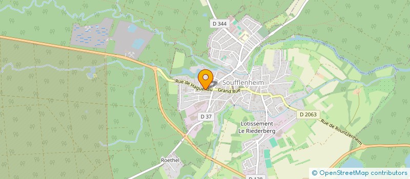 localisation de l'entreprise MADAME NADINE MULLER  SOUFFLENHEIM