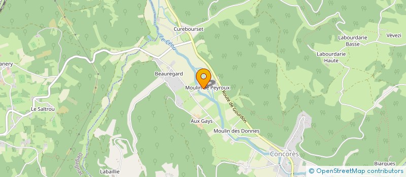 localisation de l'entreprise MADAME NADINE MULLER  CONCORES