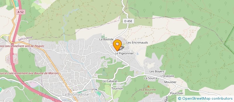 localisation de l'entreprise MADAME NADINE NERI  LA BOUILLADISSE