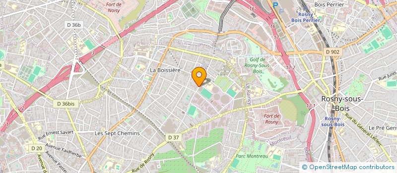localisation de l'entreprise MADAME NADINE NGUEUGUEN à MONTREUIL