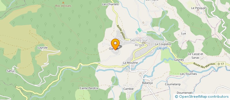 localisation de l'entreprise MADAME NADINE NICOL à SERRES-SUR-ARGET
