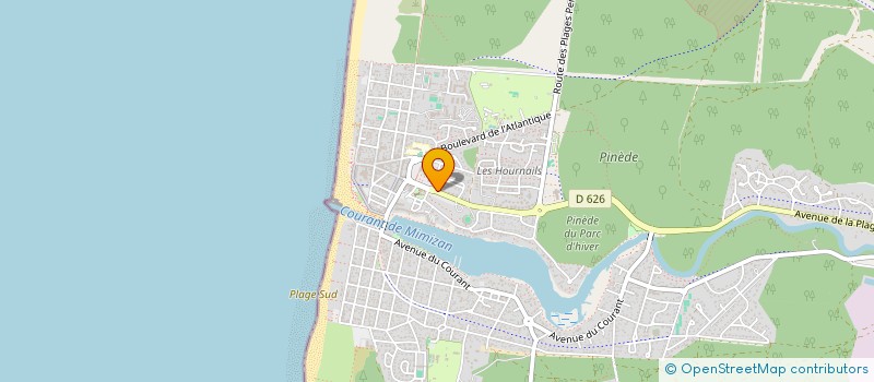 localisation de l'entreprise MADAME NADINE NOUET  MIMIZAN