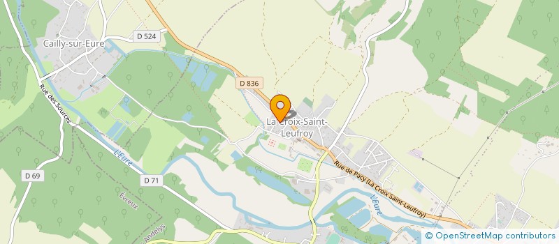 localisation de l'entreprise MADAME NADINE OLIVE  CLEF VALLEE D'EURE