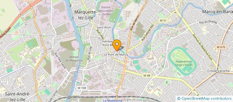 localisation de l'entreprise MADAME NADINE OTTELARD à MARCQ-EN-BARŒUL