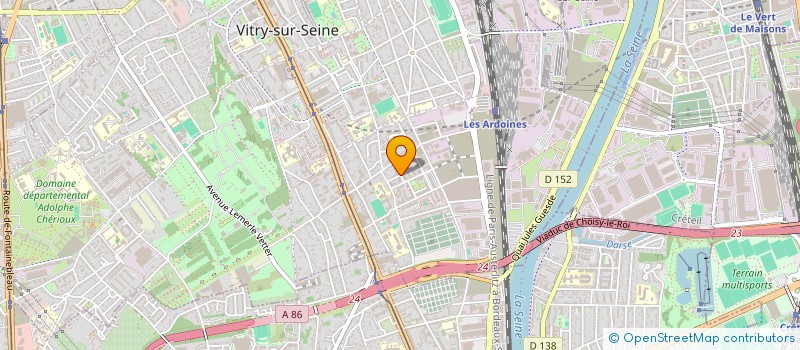 localisation de l'entreprise MADAME NADINE OUCHENE  VITRY-SUR-SEINE