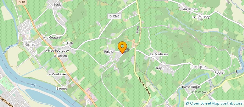 localisation de l'entreprise MADAME NADINE PALARD  GABARNAC