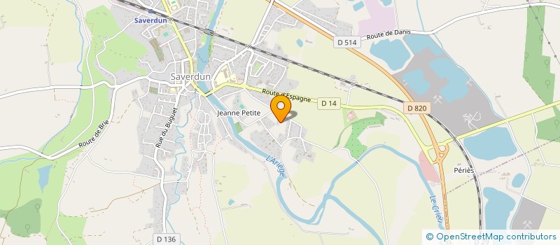 localisation de l'entreprise MADAME NADINE PANNIER à SAVERDUN
