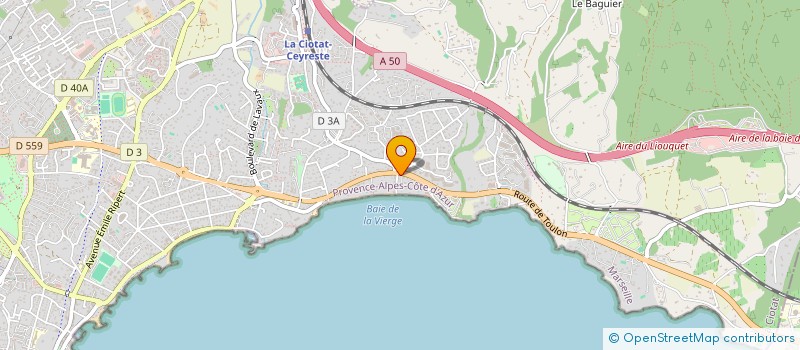 localisation de l'entreprise MADAME NADINE PARMENTIER  LA CIOTAT