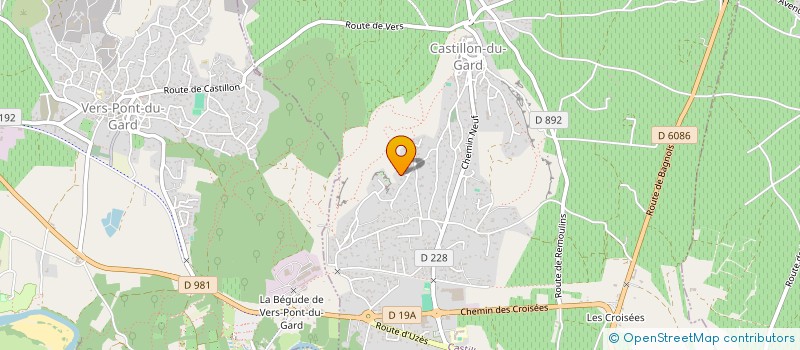 localisation de l'entreprise MADAME NADINE-PATRICIA FOUYER  CASTILLON-DU-GARD