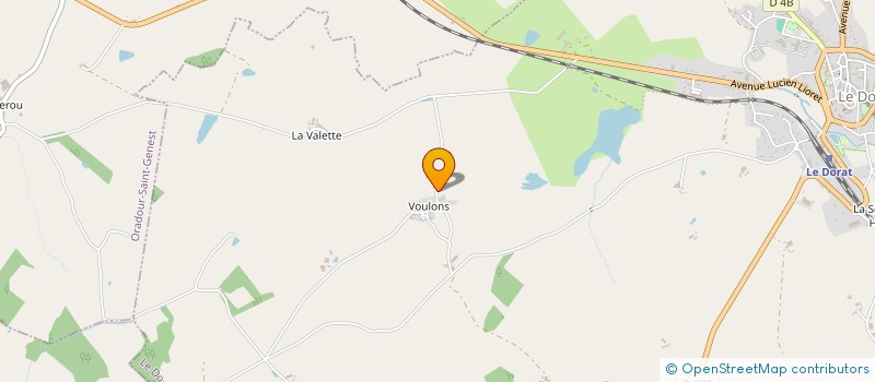 localisation de l'entreprise MADAME NADINE PAUCHET à LE DORAT