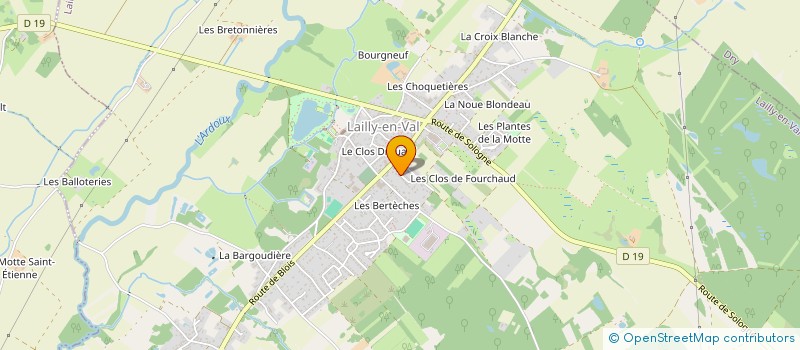 localisation de l'entreprise MADAME NADINE PAVIE à LAILLY-EN-VAL