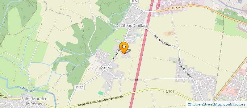 localisation de l'entreprise MADAME NADINE PAVIOT à CHATEAU-GAILLARD