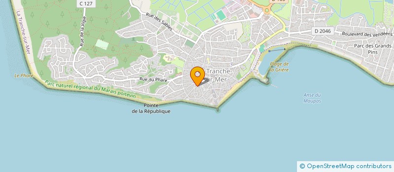 localisation de l'entreprise MADAME NADINE PELLETIER à LA TRANCHE-SUR-MER