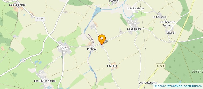 localisation de l'entreprise MADAME NADINE PERRIER  THENEZAY