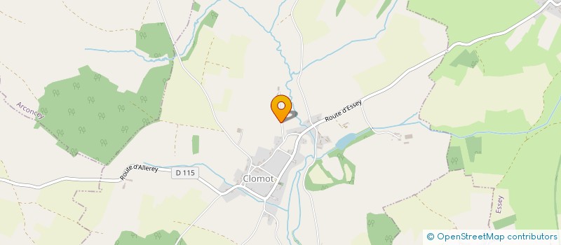 localisation de l'entreprise MADAME NADINE PERRIN  CLOMOT