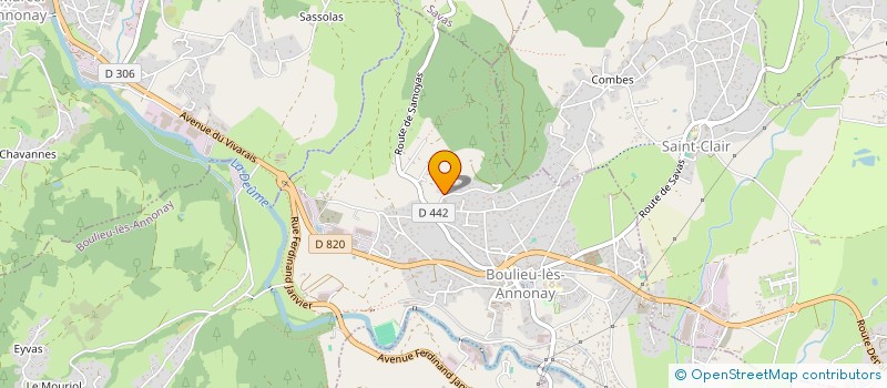 localisation de l'entreprise MADAME NADINE PERRIN  BOULIEU-LES-ANNONAY