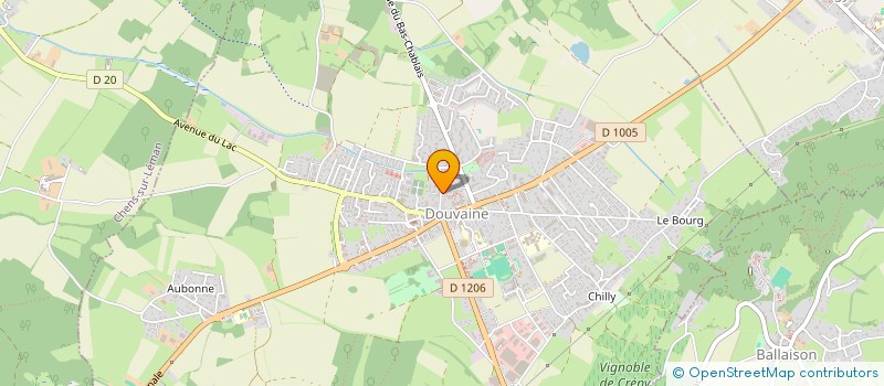 localisation de l'entreprise MADAME NADINE PETROD  DOUVAINE