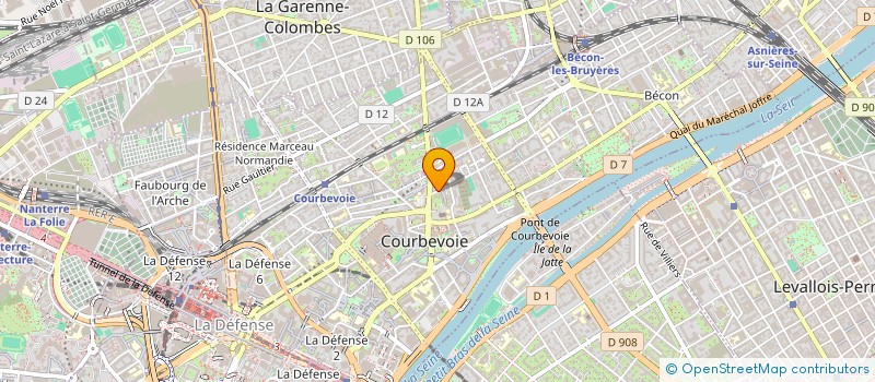 localisation de l'entreprise MADAME NADINE PETROU à COURBEVOIE