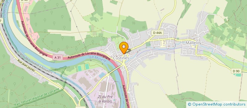 localisation de l'entreprise MADAME NADINE PHULPIN  CUSTINES