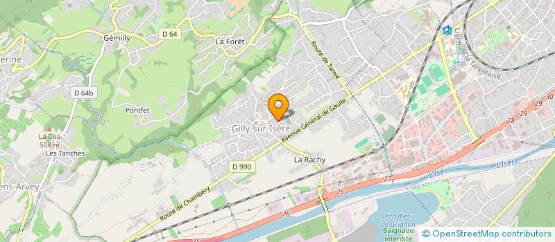 localisation de l'entreprise MADAME NADINE PILLET  GILLY-SUR-ISERE