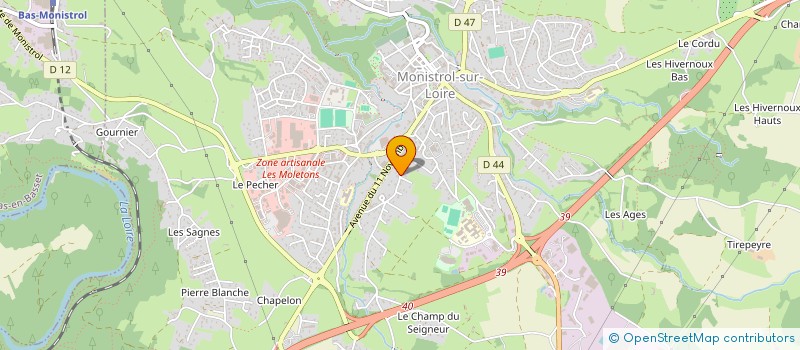 localisation de l'entreprise MADAME NADINE PIRET à MONISTROL-SUR-LOIRE