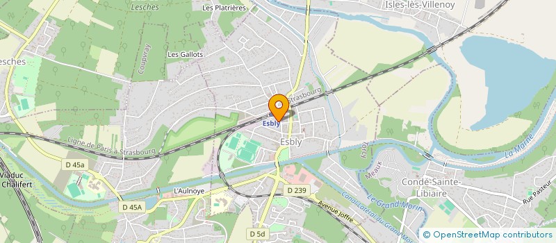 localisation de l'entreprise MADAME NADINE PLAISANCE à ESBLY