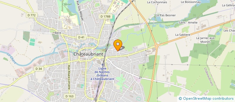 localisation de l'entreprise MADAME NADINE PLANCHENAUD  CHATEAUBRIANT