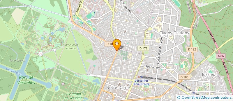 localisation de l'entreprise MADAME NADINE POITEVIN à VERSAILLES