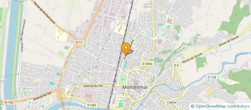 localisation de l'entreprise MADAME NADINE PONSON à MONTELIMAR