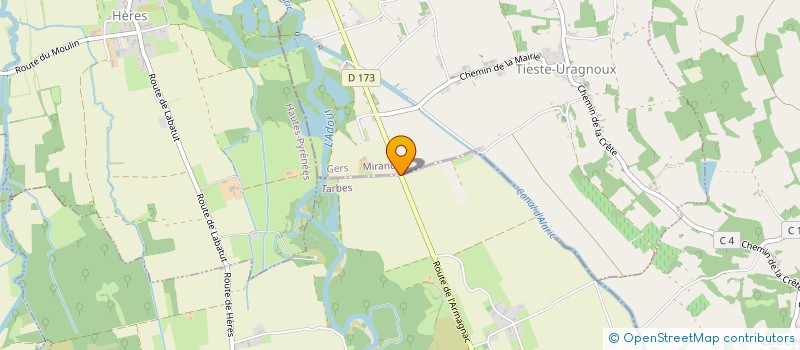 localisation de l'entreprise MADAME NADINE POQUE  LABATUT-RIVIERE