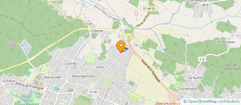 localisation de l'entreprise MADAME NADINE PORCHER  SAINT-PALAIS-SUR-MER