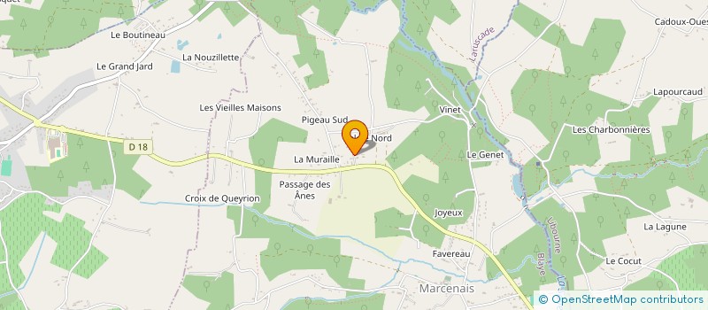 localisation de l'entreprise MADAME NADINE POTIER à MARCENAIS