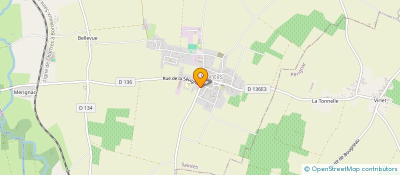 localisation de l'entreprise MADAME NADINE POUDRIER  MONTILS