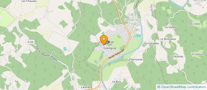 localisation de l'entreprise MADAME NADINE POUGNARD  SARLIAC-SUR-L'ISLE