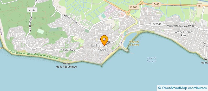 localisation de l'entreprise MADAME NADINE PREVOST à LA TRANCHE-SUR-MER