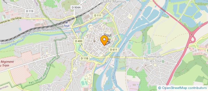 localisation de l'entreprise MADAME NADINE PUGELLE  TOUL