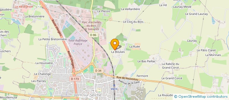 localisation de l'entreprise MADAME NADINE QUEFELEAN  VERN-SUR-SEICHE