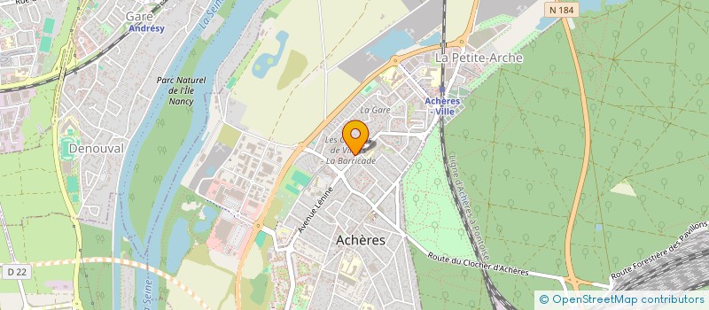 localisation de l'entreprise MADAME NADINE RAMOS RODRIGUES  ACHERES