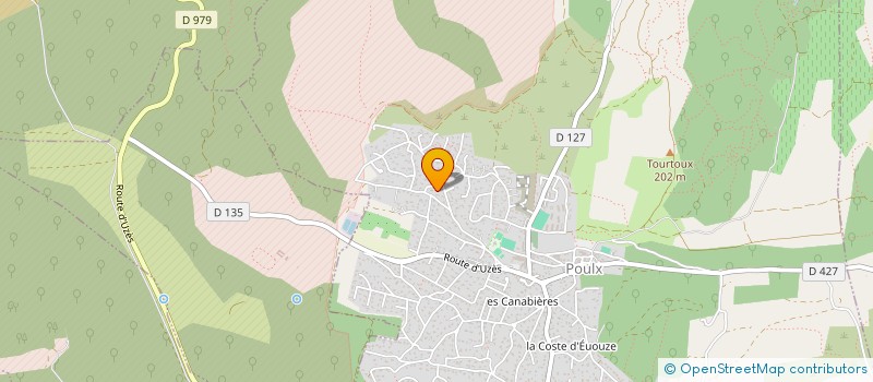 localisation de l'entreprise MADAME NADINE RAOUX  POULX