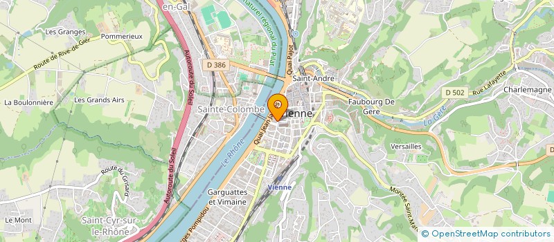 localisation de l'entreprise MADAME NADINE RAY à VIENNE