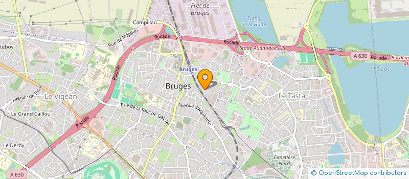 localisation de l'entreprise MADAME NADINE REAL  BRUGES